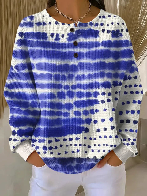 Casual stand-up collar POLO long-sleeved top m302619