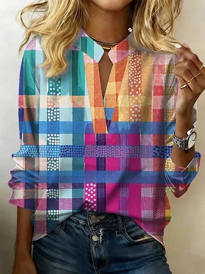 Loose casual long-sleeved top spring and autumn versatile commuter m302798