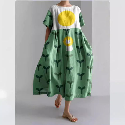 Crew neck sweet women's dress new dress m301069