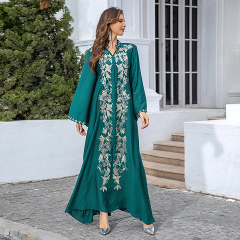Embroidered Dress Evening Dress Dubai Women's M301179