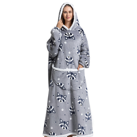 New animal cartoon cold suit thickened flannel lamb wool pajamas m302152