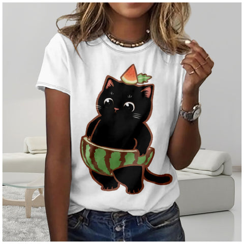 3D digital printing casual trend short sleeve women's clothing m301219