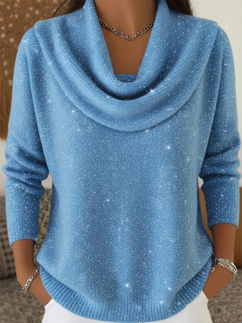 Autumn and winter new solid color long-sleeved top sweater m302155-1