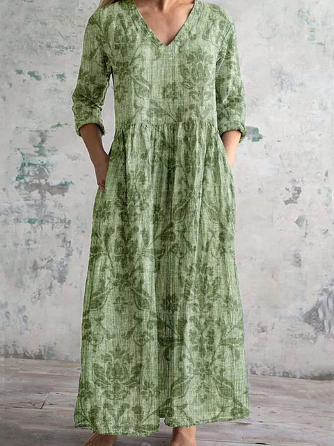 3D printing Amazon European and American summer casual loose long-sleeved dress m301729