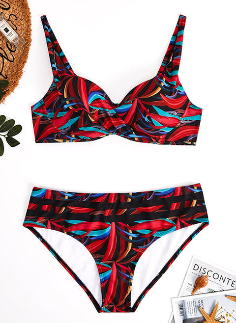 Polyester Pattern Bikinis Swimwear m1535045 (5573869)