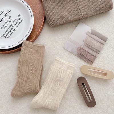 Cashmere pile socks women add cashmere thick warm stockings in autumn and winter m1915010467