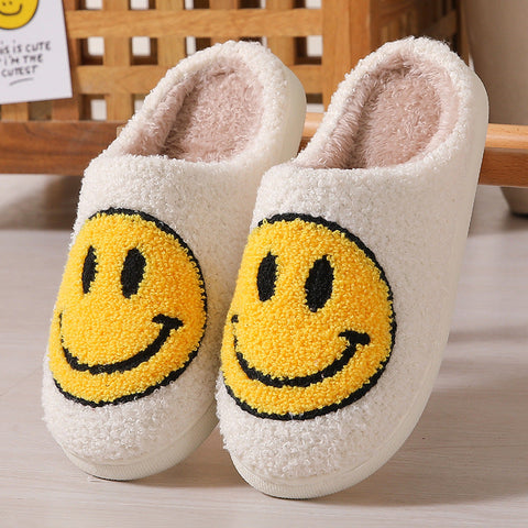 Winter cute cartoon smiling face home cotton slippers m1915010610