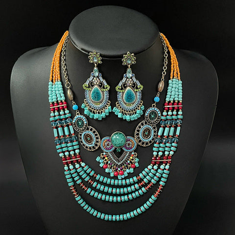 Exotic Bohemian Necklace m1915010648