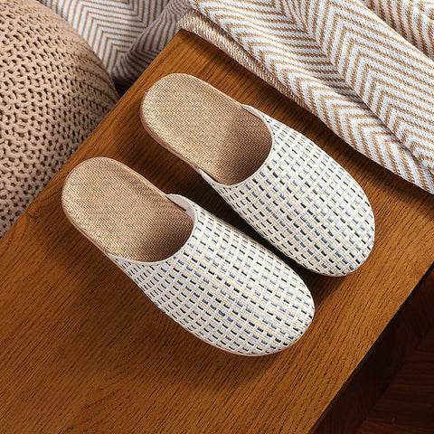 Japanese style Malay grass linen slippers m1915010542