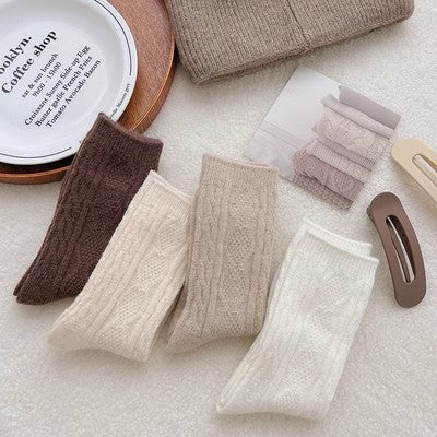 Cashmere pile socks women add cashmere thick warm stockings in autumn and winter m1915010467