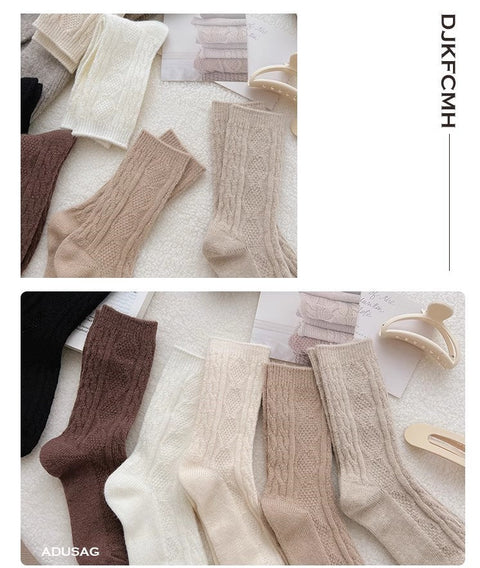 Cashmere pile socks women add cashmere thick warm stockings in autumn and winter m1915010467