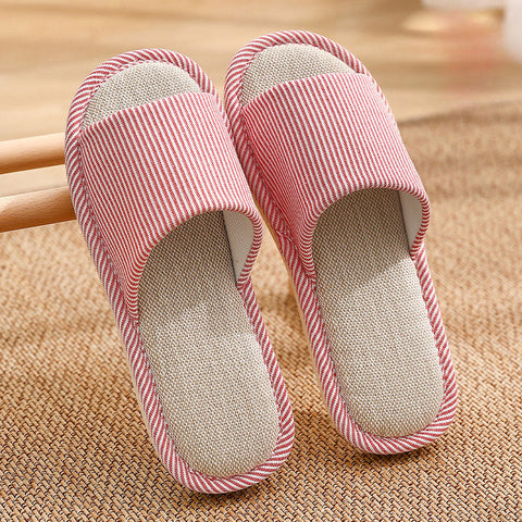 Season linen slippers female home m1915010543